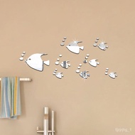 Manufacturer Bubble Fish Wall Sticker Ocean Fish Mirror Sticker Acrylic Mirror Sticker Self-Adhesive Children's Room Kin