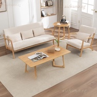 Small Apartment Sofa 2/3 Seater Combination Log Style For Rental House Homestay Meeting Reception YZ