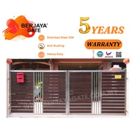 【PRE-ORDER MDSG 5】10x5.5ft Main Double Swing Gate / Pintu Pagar / Stainless Steel 304 / Aluminium / Klang Valley / KL