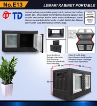TD LEMARI CABINET 1 SUSUN / LEMARI SERBAGUNA / BOX CABINET / MUDAH DI RAKIT / LEMARI BAJU Roda Fur