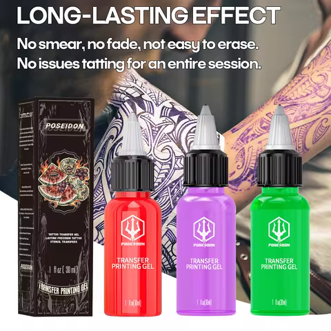 Fruit Scent 30ML POSEIDON Tattoo Stencil Gel Professional Tattoo Accessories For Tattoo Transfer Pap