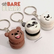 We Bare Bears 3 BFF Handmade Polymer Clay Keychain Macarons 🐻