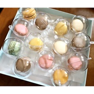 Macaron Packaging Box Macaron Transparent Spherical Packaging Box Biscuit Pastry Round Macaron Ball 