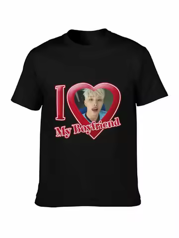 I Love My Boyfriend Trendy Kpop P1Harmony Keeho Short Sleeve T-shirt Concert Merch