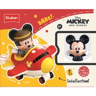 Sluban Bricks Mickey's Assembled Friction Plane 7Pcs M38-LS011 Girls' Building Blocks Toys