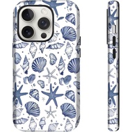 Applicable12 Pro Max Phone Case Ocean Shell Ocean Blue Summer Beach Aesthetic Protective Phone Case（