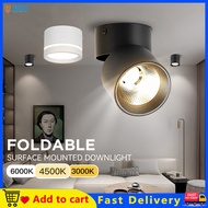 Foldable led downlight Spotlight Ceiling Lights 220V Surface Mounted Spot Light 7W /10W /15W Cold/Warm Lamp For Living Room Kitchen Spotlight Track Light