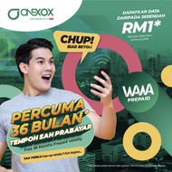Onexox Prepaid Simkad [ WAWA ] 35GB | 18GB XOX Prepaid Simcard High Speed Data (SIM sahaja) XOX