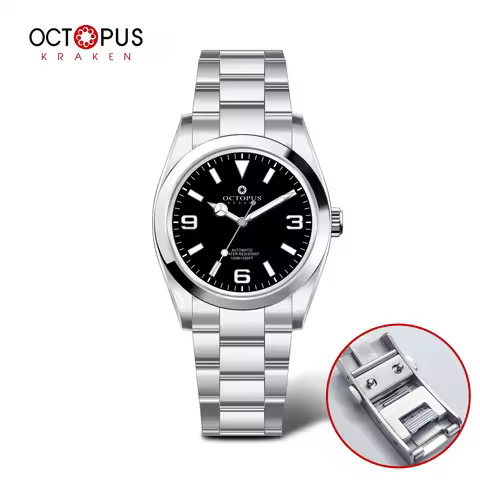 Octopus Kraken 2025 New Men's Automatic Mechanical Watch PT5000 36mm Sapphire Glass Stainless Steel 