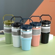 Simple Modern 600ml/900ml Tumbler with Handle and Straw Lid Travel Mug Iced Coffee Cup