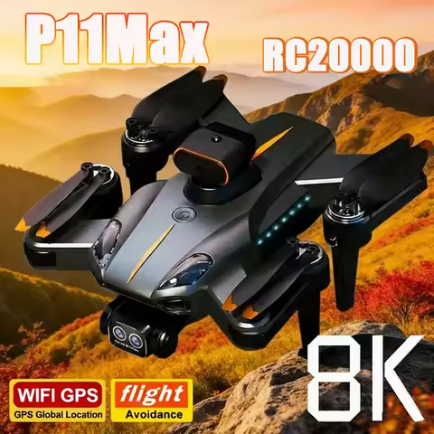 P11 Max GPS Drone 8K HD 5G Professional Aerial Photography Dual Camera Obstacle Avoidanc Brushless Q
