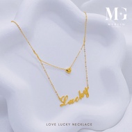 Merlin Goldsmith 22K 916 Gold Love Lucky Necklace
