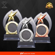 4172 Star Acrylic Plaque Trophy Award (HADIAH SUKAN DAN HADIAH ANUGERAH CEMERLANG) cenderahati plak