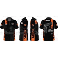 Taurus G3c Black Orange Full Sublimation Tactical Polo Shirt