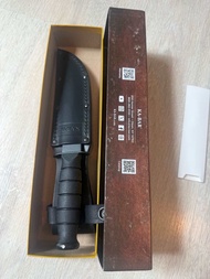 มีดเดินป่า คาบาร์ Kabar แท้ made in USA รุ่น 1256 short black straight Ka-Bar life time warranty