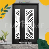 EMIHOME Lowest Price Batik Security Door (Son &amp; Mother Door) With 10 Locks