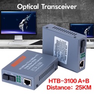 YOOGOO HTB-3100 A+B 25KM NetLINK 10/100Mbps Single-Fiber Optical Media Converter HTB-3100 A/B 25KM