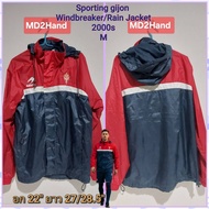 Sporting gijon Team Windbreaker Jacket size m Early 2000s Course