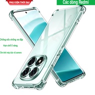 Redmi Note 14 Pro / Note 14 Pro Plus / Note 14 / Note 14 Pro 5G transparent flexible case with conve