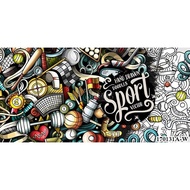 2D street graffiti creative wallpaper personalized sports gym background wall decoration mural dance