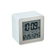 Rhythm (RHYTHM) clock radio-controlled clock alarm clock Fitwave D158 digital temperature calendar Rhythm Plus 8RZ158SR04