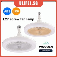 Ceilling Fan Light Lighting E27 Screw Bulb Ceiling with Light φ25cm Exhaust in Toilet MINI Electric Fan
