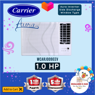 Carrier Aura Inverter Side Discharge Window Type Aircon 1.0HP - WCARJ009EEV