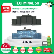 TECHMINAL - A1494 Battery Replacement for MBP 15 A1398 2013 2014 A1494 Battery