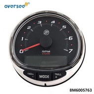 8M6005763 SmartCraft W/Bezel  SC-1000 0-7000 RPM Tachometer for Mercury Outboard