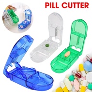 Portable Medicine Cutter Pill Cutter Box Pill Splitter Storage Tablet Separator Medicines Cutter Pil