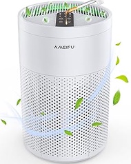 Air Purifiers for Home Large Room up to 1350ft², AMEIFU Upgrade Large Size H13 Hepa Bedroom Air Purifier for Wildfire,Pets Dander with 3 Fan Speeds, Filter Replacement Reminder, Aromatherapy Function