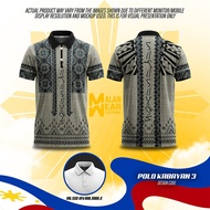 POLO SHIRT Philippine Ethnic Tribal Modern Barong Polo Shirt Full sublimation tshirt for women and m