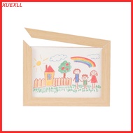 XUEXII Photo Frame, Memorial Wall Decoration Wooden Kids Art Frame, Creative Family Portraits Change