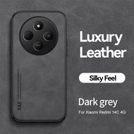 For Xiaomi Poco C75 Case Leather Luxury Lambskin Phone Cover For Xiaomi Redmi 14C C14 Poco C75 75C 2
