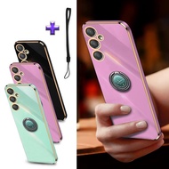 Gold Edge Plating For Samsung Galaxy J4 Plus J4+ J6 Plus J6+ A24 4G A32 4G 5G A53 4G 5G F23 5G Case 