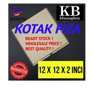(COD 019)25pcs 12x12x2inch Pizza Box Kotak Piza Food Box Kotak Makanan Shipping Delivery Storage Box