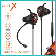 HADSFREE GAMING JETE-X HX8 - HEADSET GAMING - GARANSI RESMI 24 BULAN - GOLETKENE