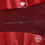 DAVINA Ladies Ce Anklet Rose Gold Sterling Sier 925 - Round S925 Silver Women's Anklet