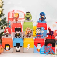 Set Of 10 Superman Christmas Gift Boxes / Superman Gift Paper Boxes For Kids M800