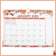 🌟 1pcs Kalendar Dinding Bulanan Perancang Rumah Pejabat Hiasan Kertas Kuat Desain Minimalis Hari Ray