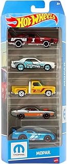 Hot Wheels Mopar 5 Pack, 1:64 Scale, '08 Challenger SRT8, '70 Hemi Challenger, Viper GTS-R, Li'l Red