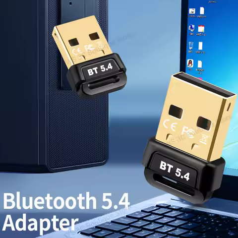 Bluetooth 5.4 Adapter USB Bluetooth 5.3 Dongle Bluetooth Receiver & Transmitter for Bluetooth Keyboa
