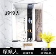 XY！Bathroom Toilet Mirror Bathroom Mirror Punch-Free Self-Paste Wall Toilet Cosmetic Mirror Toilet Paste Glass Mirror