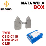 Mata Widia C122 YG6 Pahat Bubut Tip C 122 YG 6 Cemented Carbide Brazed Box