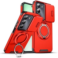 Casing For Realme C75 C75X Rotating Magnetic 360 Ring Bracket Phone Back Cover