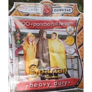 Spartan Poncho Raincoat 350/pcs malaki..! free size orange and army green colour