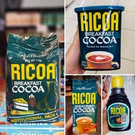 Ricoa Rich Chocolate Breakfast Cocoa Powder, Chocolate Syrup, Unsweetened Choco Bar 1kg 196g 160g❣️