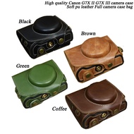 Pu Leather Camera Case Bag For Canon Powershot II G7X2 G7XIII G7X III SX700 SX710 SX720 SX730 SX740 