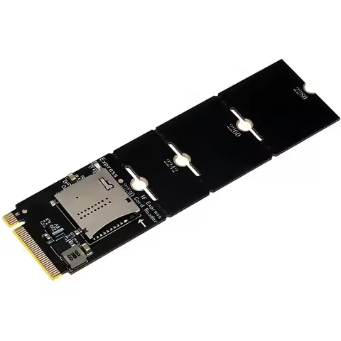 AT82-For Micro-SD Express To M.2 Adapter Card TF Express To M.2 NVME Adapter M.2 NVME To TF Express 
