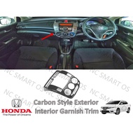 Honda City GM2 GM3 TMO 2008-2013 Radio Panel Carbon Interior Cover Trim